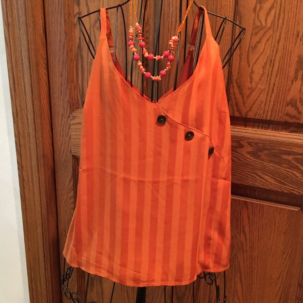 Sugar-lips Small Button Detail Tonal Stripe NWT